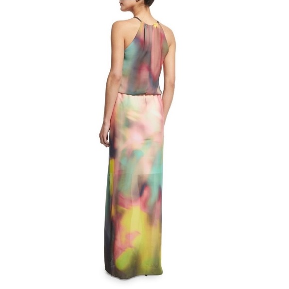 Pink, Yellow Maxi Dress - Picture 2 of 4